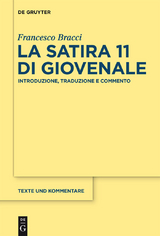 La satira 11 di Giovenale -  Francesco Bracci