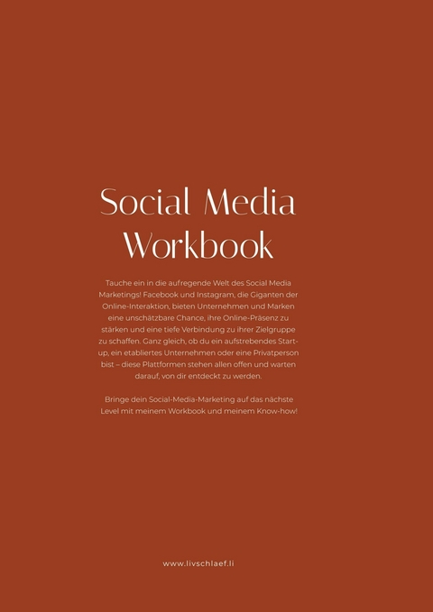 Social Media Workbook -  Liv Schläfli