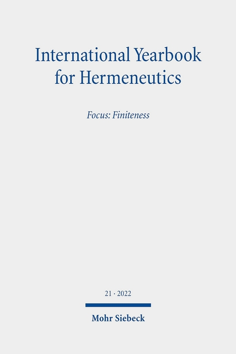 International Yearbook for Hermeneutics - 