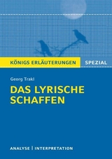 Trakl. Das lyrische Schaffen. - Georg Trakl