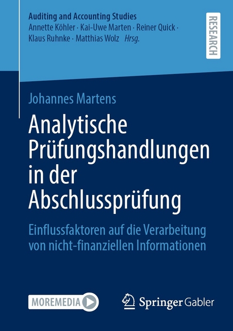 Analytische PrÃ¼fungshandlungen in der AbschlussprÃ¼fung -  Johannes Martens