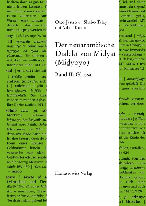 Der neuaramäische Dialekt von Midyat (Mi?yoyo) -  Otto Jastrow,  Shabo Talay