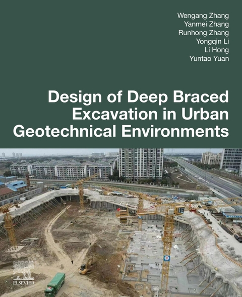 Design of Deep Braced Excavation in Urban Geotechnical Environments -  Li Hong,  Yongqin Li,  Yuntao Yuan,  Runhong Zhang,  Wengang Zhang,  Yanmei Zhang