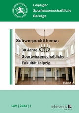 Leipziger Sportwissenschaftliche Beiträge - 