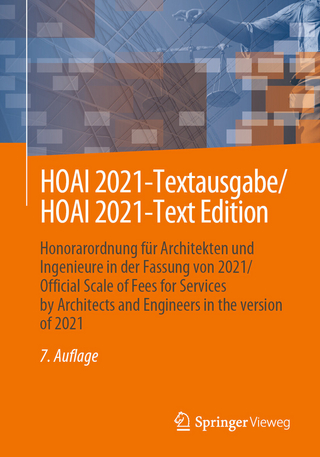 HOAI 2021-Textausgabe/HOAI 2021-Text Edition - 