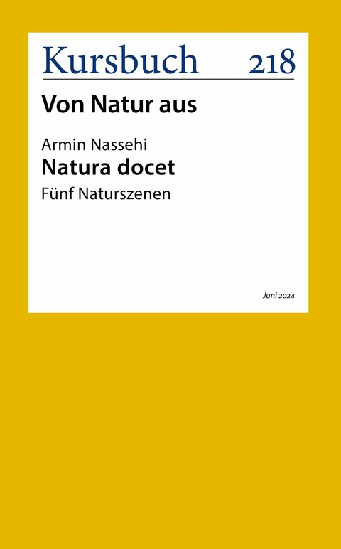 Natura docet - Armin Nassehi