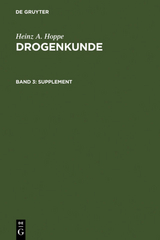 Heinz A. Hoppe: Drogenkunde / Supplement - Heinz A. Hoppe