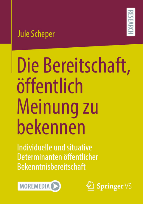 Die Bereitschaft, öffentlich Meinung zu bekennen -  Jule Scheper