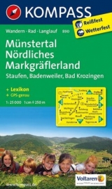 Münstertal - Nördliches Markgräflerland - Staufen- Badenweiler - Bad Krozingen - KOMPASS-Karten GmbH