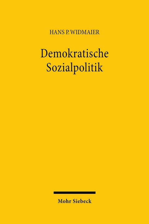 Demokratische Sozialpolitik -  Hans P. Widmaier