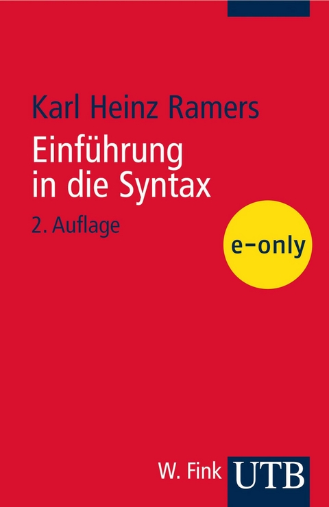 Einführung in die Syntax -  Karl-Heinz Ramers