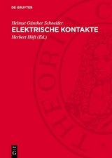 Elektrische Kontakte - Helmut Günther Schneider