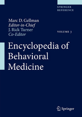 Encyclopedia of Behavioral Medicine - 