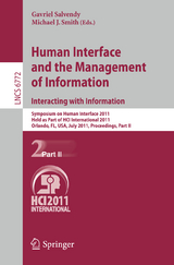 Human Interface and the Management of Information. Interacting with Information - 