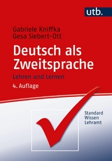 Deutsch als Zweitsprache - Gabriele Kniffka, Gesa Siebert-Ott