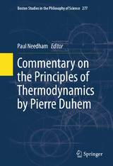 Commentary on the Principles of Thermodynamics by Pierre Duhem - 