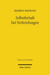 Selbstbehalt bei Verbriefungen - Hildrun Siepmann