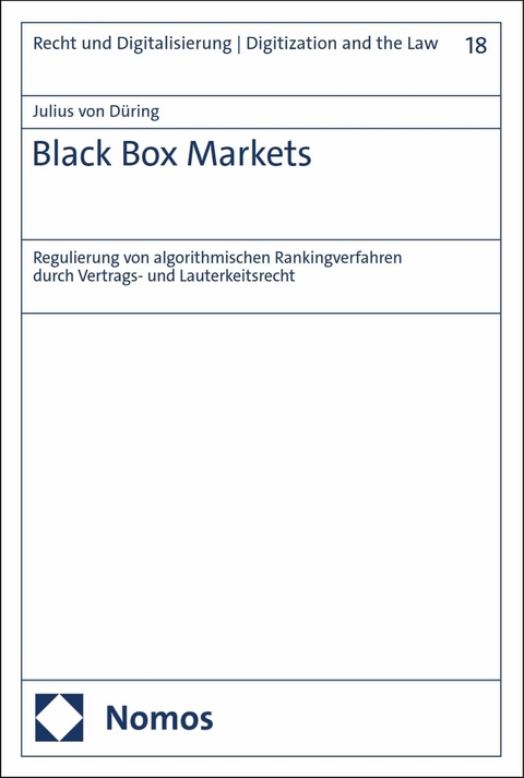 Black Box Markets - Julius von Düring