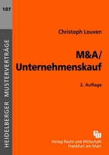 M & A / Unternehmenskauf - Louven, Christoph