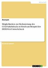 Möglichkeiten zur Reduzierung des CO2-Fußabdrucks in Hotels am Beispiel des DEHOGA-Umweltcheck -  Anonym