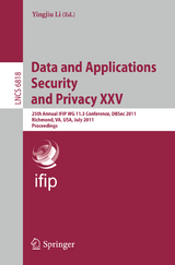 Data and Applications Security and Privacy XXV - 