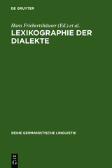 Lexikographie der Dialekte - 