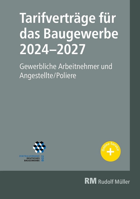 Tarifverträge für das Baugewerbe 2024-2027 - E-Book -  Heribert Jöris