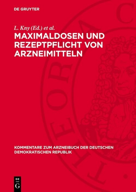 Maximaldosen und Rezeptpflicht von Arzneimitteln - 