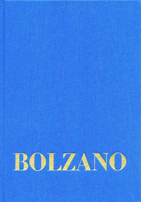 Bernard Bolzano Gesamtausgabe / Band I,20: Vermischte Schriften 1845-1847 -  Bernard Bolzano