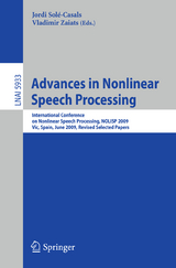 Advances in Nonlinear Speech Processing - 