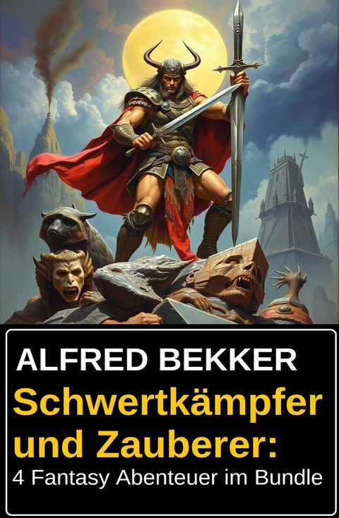 Schwertkämpfer und Zauberer: 4 Fantasy Abenteuer im Bundle -  Alfred Bekker