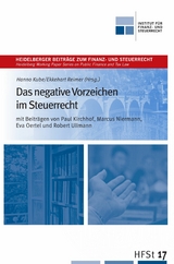 Das negative Vorzeichen im Steuerrecht - 