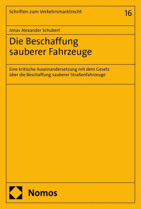 Die Beschaffung sauberer Fahrzeuge - Jonas Alexander Schubert