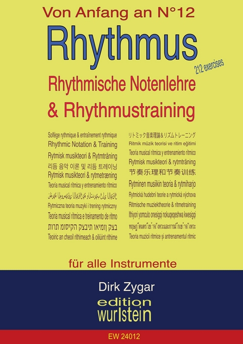 Rhythmus - Rhythmische Notenlehre & Rhythmustraining -  Dirk Zygar