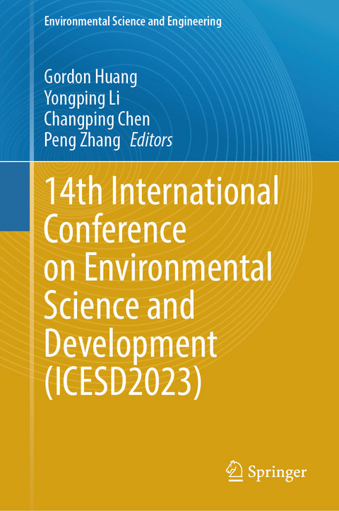 14th International Conference on Environmental Science and Development (ICESD2023) - 