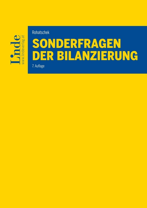 Sonderfragen der Bilanzierung -  Roman Rohatschek