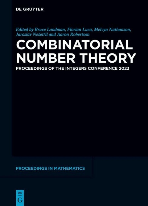 Combinatorial Number Theory - 