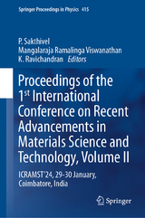 Proceedings of the 1st International Conference on Recent Advancements in Materials Science and Technology, Volume II - 