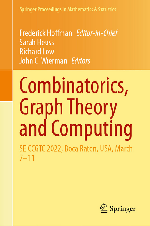 Combinatorics, Graph Theory and Computing - 