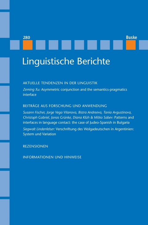 Linguistische Berichte Heft 280 - 