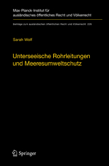 Unterseeische Rohrleitungen und Meeresumweltschutz - Sarah Wolf