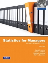 Statistics for Managers using MS Excel: Global Edition - Levine, David; Berenson, Mark; Krehbiel, Timothy; Stephan, David