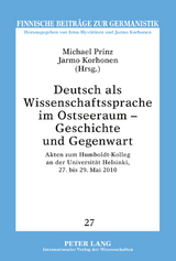 Deutsch als Wissenschaftssprache im Ostseeraum – Geschichte und Gegenwart - 