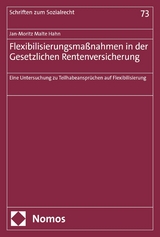 Flexibilisierungsmaßnahmen in der Gesetzlichen Rentenversicherung -  Jan-Moritz Malte Hahn