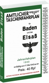 Amtlicher Taschenfahrplan für Baden und das Elsaß 1943 - 