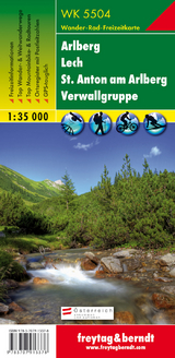 WK 5504 Arlberg - Lech - St. Anton am Arlberg - Verwallgruppe, Wanderkarte 1:35.000 - 