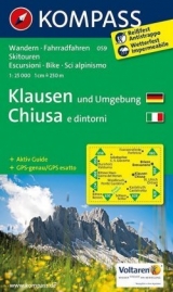 KOMPASS Wanderkarte Klausen und Umgebung - Chiusa e dintorni - 