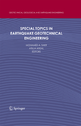 Special Topics in Earthquake Geotechnical Engineering - 