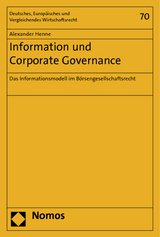 Information und Corporate Governance - Alexander Henne