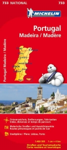 Michelin Karte Portugal, Madeira. Portugal, Madère - 